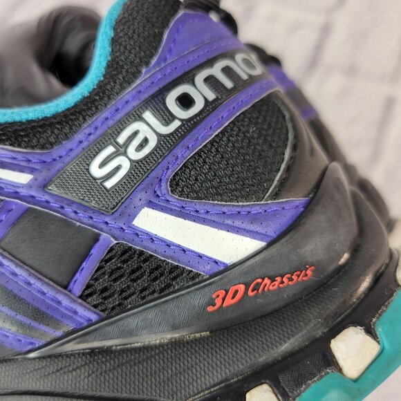 Salomon XA Pro 3D Mountain Trail Running Shoes Womens Sz 7 Purple Durable Comfor - Picture 14 of 14
